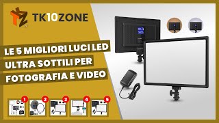 Le 5 migliori luci led ultra sottili per fotografia e video [upl. by Sandi]