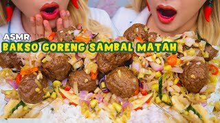 PEDES SYEGERR😍 ASMR BAKSO URAT GORENG MANDI SAMBAL MATAH‼️ ASMR Indonesia [upl. by Inamik508]