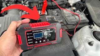 Smart Car Battery Charger with Pulse Repair Full Review [upl. by Cyrie]