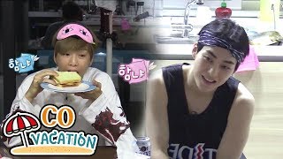 CoVacation Xiumin amp Daniel Xiumin Waits Til Daniel Finishes His Food 20170904 [upl. by Linkoski122]