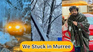 Murree road conditions live 8 January 2022 Short  Car Slip in Snow Murree  Be Carefull [upl. by Sjoberg]