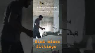 Sink mixer fittings Sachin plumber meham construction plumbing home plumber bestplumbing plumb [upl. by Etteniuq423]