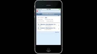 JD Edwards EnterpriseOne Mobile Sales Inquiry Demo [upl. by Sawtelle]