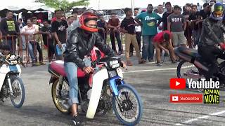 Drag Bike 4T 120cc cup prix Drag Racing Kubang Menerong May 2018 [upl. by Aprilette]