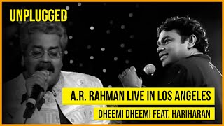 AR Rahman amp Hariharan Unplugged  Live In Los Angeles  2000  Dheemi Dheemi  1947 Earth [upl. by Adnor]