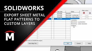 Exporting Sheet Metal to DXF Layers  SOLIDWORKS Tech Tip [upl. by Llenrub811]