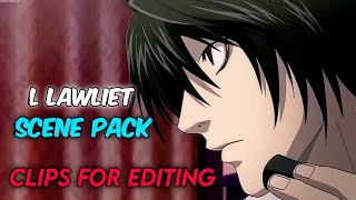 L Lawliet scene pack  Clips for editing [upl. by Vasos754]