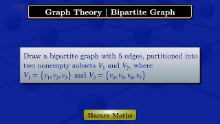 Graph Theory  Bipartite Graph [upl. by Mcgean672]