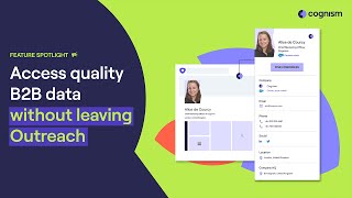 Enrich outreach records with Cognism [upl. by Rramed39]