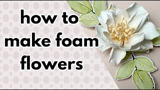 Flower making tutorial  Magnolia [upl. by Orazal]