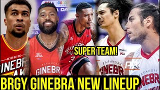 PBA UPDATES I BRGY GINEBRA OFFICIAL NEW LOOK COMPLETE LINE UP FOR PBA 48TH ALL FILIPINO CUP [upl. by Nitsirt852]