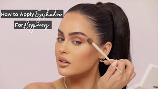 How To Apply Eyeshadow For Beginners Step By Step  Christen Dominique [upl. by Assilym]