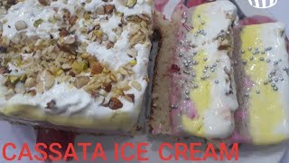 Cassata Ice Cream Recipe  Cassata Ice Cream Cake Recipe [upl. by Peck]