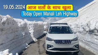 Manali Leh highway Open With Conditions ❗ Rohtang Pass Manali [upl. by Arihsat302]