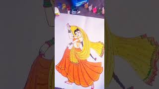 ampmohe rang do lalmadhubani painting 🎨👑🖌️🖌️🖌️👑👑👑👑 [upl. by Enajiram586]