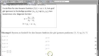 Definition af variable i Maple  eksempel med forskrift for en lineær funktion [upl. by Godfry555]