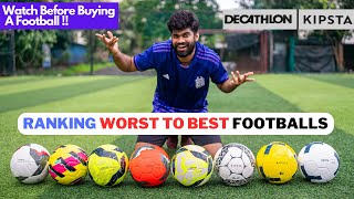 RANKING WORST TO BEST of ALL KIPSTA FOOTBALLS [upl. by Hort312]