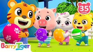 Let’s Play with Balloons 🎈  Best Balloon Song for Kids  Kids Songs amp Nursery Rhymes by BarryTiger [upl. by Acirrej]