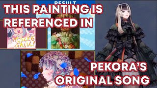 Raden explains a reference that most people missed in a Pekora MV Hololive [upl. by Anaiad312]