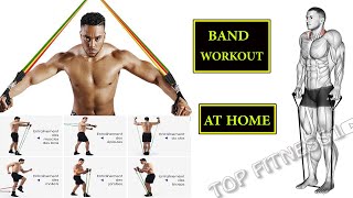 🔴 7 Resistance band exercises for a total body workout [upl. by Beauregard]