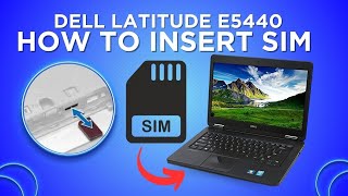 How To Insert Sim Card In Dell Laptop  Use Sim Card in Laptop  Step By Step Guide  DELL LAPTOP [upl. by Hestia]