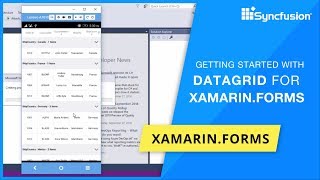 XamarinForms DataGrid Getting Started [upl. by Alaunnoif765]