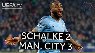 SCHALKE 23 MAN CITY UCL HIGHLIGHTS [upl. by Oileve132]