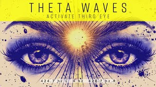 Third Eye 👁️ Pineal Gland Activation Pure Tone Theta Waves Kaleidoscope [upl. by Cochard]