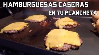 Como hacer hamburguesas caseras en la plancheta [upl. by Petronille]