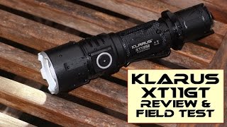 Klarus XT11GT Tactical LED torch Review and Test [upl. by Fawn707]