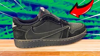 Unboxing Travis Scott Jordan 1 Black Phantom Review [upl. by Coral567]