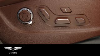 How to Use Front Seat Controls  2025 GV80  HowTo  Genesis USA [upl. by Ellinehc]