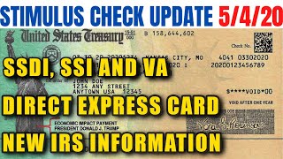 Stimulus Check Update 54 SSDI SSI VA BREAKING [upl. by Ridglee]