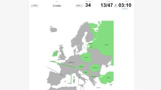 Sporcle  Countries of Europe No borders  CRAZY LUXEMBOURG PICK OUT [upl. by Colas]