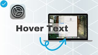 How To Set Up Hover Text In MacOS [upl. by Galer]