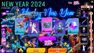 FF Max 🔥 New Year 2024 🥳 Free Rewards  Event Free Fire Calendar  FF Max New Event Update Today [upl. by Killion]