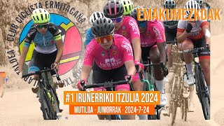 1 IRUÑERRIKO EMAKUMEZKOEN ITZULIA 2024  MUTILOA  JUNIORRAK [upl. by Elita]