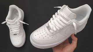 Nike Air Force 1 Cool lacing Loosely 👟🔥 Nike Air Force 1 Lace styles [upl. by Takakura109]