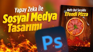 Yapay Zeka ile SOSYAL MEDYA TASARIMI  Photoshop Yapay Zeka Kullanımı [upl. by Anale]