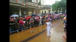 Olympic torch goes through Mansfield 2012 [upl. by Charlean]