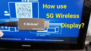 How to use a Mirascreen 5G Wireless Display HDMI dongle for TV [upl. by Worlock]