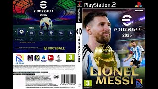 A MAIS RECENTE ATUALIZÇÃO DO EFOOTBALL PES 2025 JRplay NRLR DVD ISO PS2  aethersx2 pcsx2 EUROPEU [upl. by Llessur]