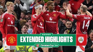 Manchester United vs Barnsley Extended Highlights  Carabao Cup  CBS Sports Golazo [upl. by Byrn]