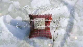 Kari Tapio Tahdon oikean joulun Lyrics [upl. by Lengel]