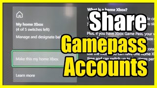 How to Share Game Pass with Other Accounts on Xbox Series X My Home Xbox [upl. by Ita393]