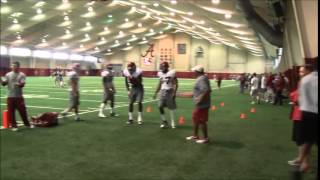 Alabama running backs Derrick Henry practice stripping fumbles [upl. by Paza]