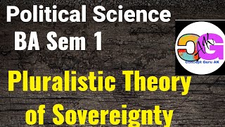 BA 1st Sem Political Sci Pluralistic Theory Of Sovereignty [upl. by Akili]