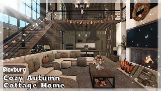 BLOXBURG Cozy Autumn Cottage Home Speedbuild interior  full tour Roblox House Build [upl. by Bate570]