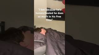 My bed is my twin realhomeschooling relatable funny shorts [upl. by Reid]