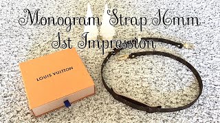 Eng Sub Louis Vuitton Adjustable Strap Monogram 16mm 1st Impression ルイヴィトン モノグラムストラップ 16cm 第一印象 [upl. by Peursem]